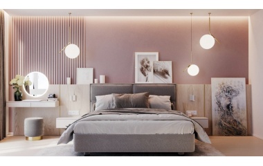 Как да използваш цвят пепел от рози в интериора на спалнята?