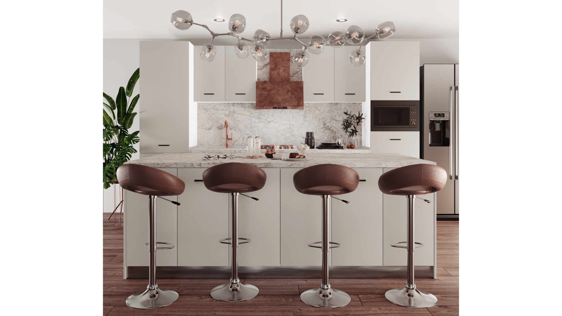 Как да отделиш кухнята и хола, без да затваряш пространството?