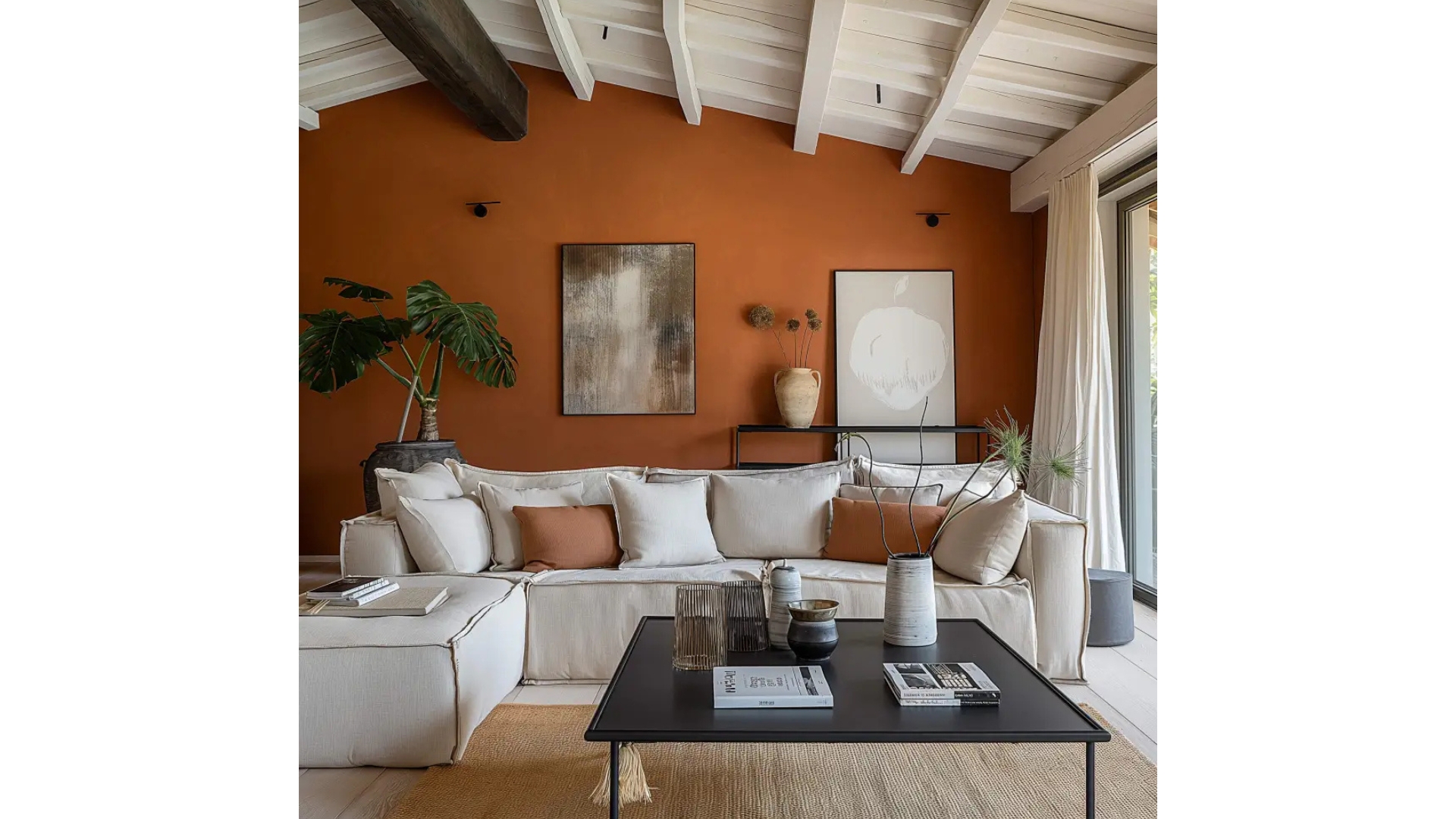 Цвят теракота в хола: топлина, която създава атмосфера