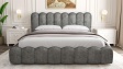Тапицирана спалня 180/200 Алейна с включен матрак Sleep Nuvia 180/200 сив - изглед 2