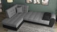 Ъглов диван Белла S с посока сив с черно - изглед 5
