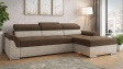 Ъглов диван Болеро с посока кафяв с бежово - изглед 1 - МебелМаг Ъглов диван Болеро с посока кафяв с бежово - изглед 1