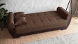 Диван Беланот триместни кафяв с кафява кожа - изглед 4 - МебелМаг Диван Беланот триместни кафяв с кафява кожа - изглед 4