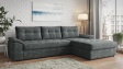 Ъглов диван Азалия с посока графит - изглед 1