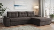 Ъглов диван Азалия с посока кафяв - изглед 1