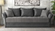Диван Бени триместни графит със сиво - изглед 2 - МебелМаг Диван Бени триместни графит със сиво - изглед 2