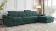 Ъглов диван Джент с посока зелен - изглед 1 - МебелМаг Ъглов диван Джент с посока зелен - изглед 1