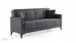 Диван Мира триместни сив - изглед 2 - МебелМаг Диван Мира триместни сив - изглед 2