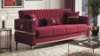 Диван Верино триместни червен - изглед 1 - МебелМаг Диван Верино триместни червен - изглед 1
