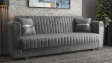 Диван Ваяна триместни сив - изглед 2 - МебелМаг Диван Ваяна триместни сив - изглед 2