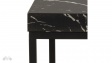 Холна маса Бароса черен мрамор с черно - изглед 3 - МебелМаг Холна маса Бароса черен мрамор с черно - изглед 3