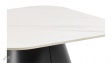 Холна маса Салинас бял с черен мат - изглед 4 - МебелМаг Холна маса Салинас бял с черен мат - изглед 4