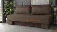 Канапе Лайн триместни светло кафяв с кафяво - изглед 1 - МебелМаг Канапе Лайн триместни светло кафяв с кафяво - изглед 1