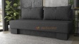 Канапе Лайн триместни тъмно сив със сиво - изглед 1 - МебелМаг Канапе Лайн триместни тъмно сив със сиво - изглед 1