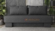 Канапе Лайн триместни тъмно сив със сиво - изглед 2 - МебелМаг Канапе Лайн триместни тъмно сив със сиво - изглед 2
