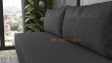 Канапе Лайн триместни тъмно сив със сиво - изглед 5 - МебелМаг Канапе Лайн триместни тъмно сив със сиво - изглед 5