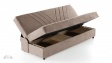Клик-клак канапе Фиджи триместни кафяв - изглед 3 - МебелМаг Клик-клак канапе Фиджи триместни кафяв - изглед 3