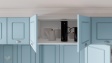 Кухня Зана прави деним мат с бяло гладко - изглед 6 - МебелМаг Кухня Зана прави деним мат с бяло гладко - изглед 6