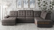 Ъглов диван Женева с посока кафяв - изглед 1 - МебелМаг Ъглов диван Женева с посока кафяв - изглед 1