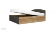 Спалня 160/200 Борей с включен матрак Бонел 160/200 дъб вотан светъл с антрацит - изглед 2