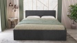 Тапицирана спалня 160/200 Алекса с включен матрак Бонел 160/200 графит - изглед 2 - МебелМаг Тапицирана спалня 160/200 Алекса с включен матрак Бонел 160/200 графит - изглед 2