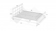 Тапицирана спалня 160/200 Анаса с включен матрак Sleep Nuvia 160/200 кафяв - изглед 3