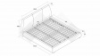 Тапицирана спалня 180/200 Ариоса с включен матрак Sleep Nuvia 180/200 сив - изглед 4