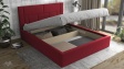 Тапицирана спалня 160/200 Биляна с включен матрак Бонел 160/200 червен - изглед 2 - МебелМаг Тапицирана спалня 160/200 Биляна с включен матрак Бонел 160/200 червен - изглед 2