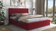 Тапицирана спалня 160/200 Биляна с включен матрак Бонел 160/200 червен - изглед 1 - МебелМаг Тапицирана спалня 160/200 Биляна с включен матрак Бонел 160/200 червен - изглед 1