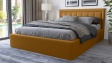 Тапицирана спалня 140/200 Бори с включен матрак Бонел 140/200 горчица - изглед 1 - МебелМаг Тапицирана спалня 140/200 Бори с включен матрак Бонел 140/200 горчица - изглед 1