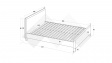 Тапицирана спалня 160/200 Дена с включен матрак Sleep Nuvia 160/200 сив - изглед 3