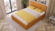 Тапицирана спалня 160/200 Камил с включен матрак Бонел 160/200 манго - изглед 3 - МебелМаг Тапицирана спалня 160/200 Камил с включен матрак Бонел 160/200 манго - изглед 3