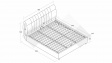 Тапицирана спалня 180/200 Милоа с включен матрак Sleep Nuvia 180/200 сив - изглед 3