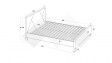 Тапицирана спалня 160/200 Нела с включен матрак Sleep Nuvia 160/200 кафяв - изглед 3