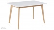 Трапезна маса Грейн неразтегателни светъл дъб с бяло - изглед 1 - МебелМаг Трапезна маса Грейн неразтегателни светъл дъб с бяло - изглед 1
