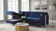 Ъглов диван Дестини универсален ъгъл син - изглед 6 - МебелМаг Ъглов диван Дестини универсален ъгъл син - изглед 6