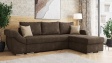 Ъглов диван Генуа с посока кафяв - изглед 1 - МебелМаг Ъглов диван Генуа с посока кафяв - изглед 1