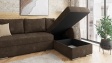 Ъглов диван Генуа с посока кафяв - изглед 4 - МебелМаг Ъглов диван Генуа с посока кафяв - изглед 4