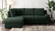 Ъглов диван Мери с посока зелен - изглед 2