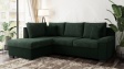 Ъглов диван Мери с посока зелен - изглед 1