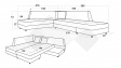 Ъглов диван Натали с посока кафяв - изглед 5