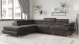 Ъглов диван Падуа с посока кафяв - изглед 1 - МебелМаг Ъглов диван Падуа с посока кафяв - изглед 1