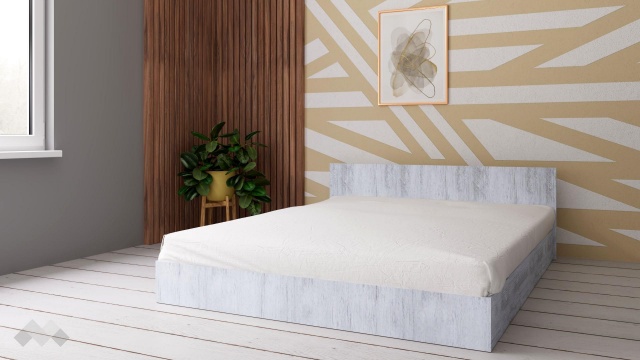 Спалня 160/200 №1 с включен матрак Бонел 160/200 дъб антик - МебелМаг Спалня 160/200 №1 с включен матрак Бонел 160/200 дъб антик