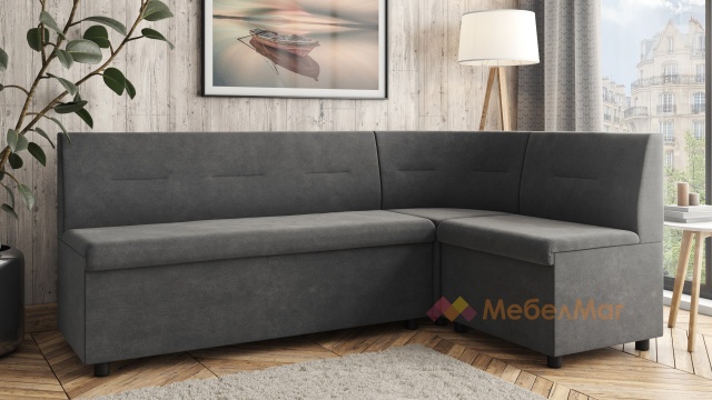 Кухненски ъгъл Боян универсален ъгъл графит - МебелМаг Кухненски ъгъл Боян универсален ъгъл графит