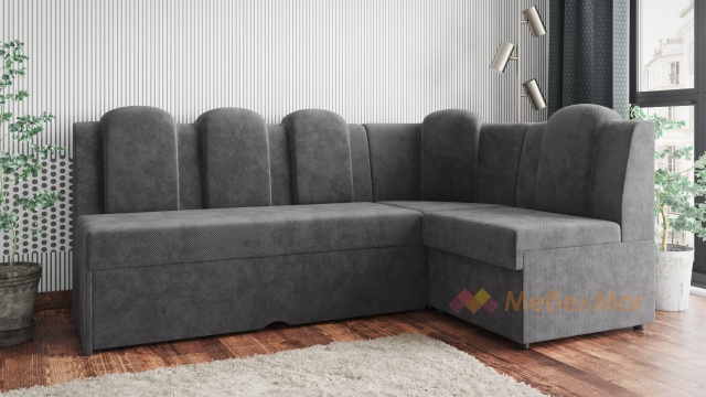 Кухненски ъгъл Хуго Лукс универсален ъгъл графит - МебелМаг Кухненски ъгъл Хуго Лукс универсален ъгъл графит