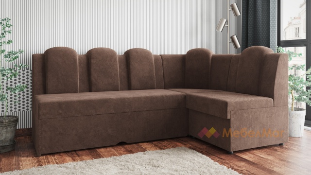 Кухненски ъгъл Хуго Лукс универсален ъгъл кафяв - МебелМаг Кухненски ъгъл Хуго Лукс универсален ъгъл кафяв