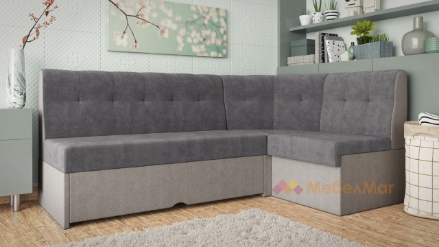 Кухненски ъгъл Камелот универсален ъгъл графит със сиво - МебелМаг Кухненски ъгъл Камелот универсален ъгъл графит със сиво