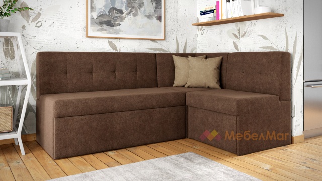 Кухненски ъгъл Марио универсален ъгъл кафяв - МебелМаг Кухненски ъгъл Марио универсален ъгъл кафяв