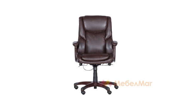 Офис стол Кармен 5025 тъмно кафяв - МебелМаг Офис стол Кармен 5025 тъмно кафяв