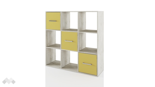 Етажерка Алвин дъб пиемона с горчица